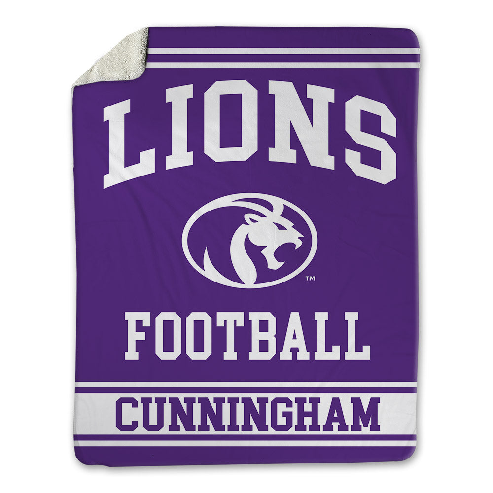 North Alabama - NCAA Football : Ethan Cunningham - Blanket-0