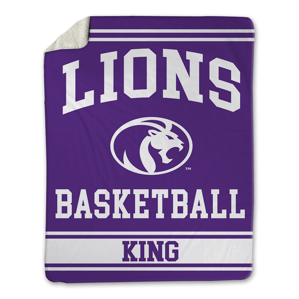 North Alabama - NCAA Men's Basketball : Darkaun King - Blanket-0