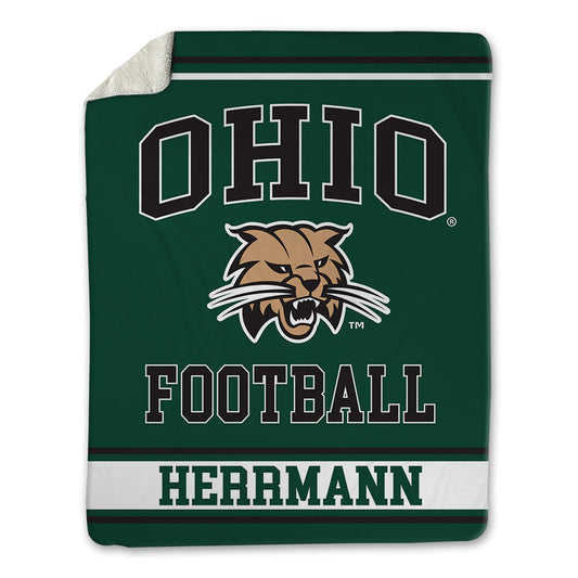 Ohio - NCAA Football : Evan Herrmann - Blanket-0