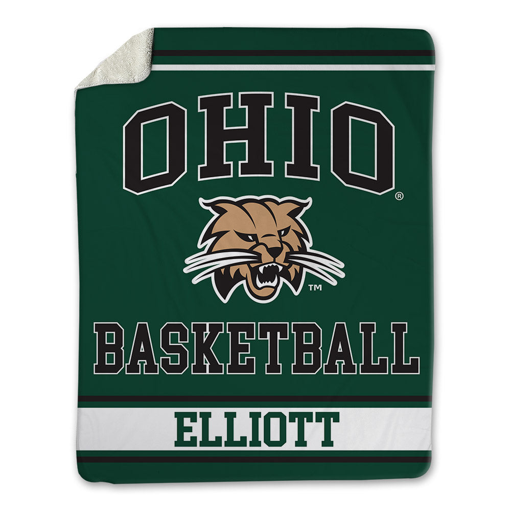 Ohio - NCAA Men's Basketball : Elijah Elliott - Blanket-0