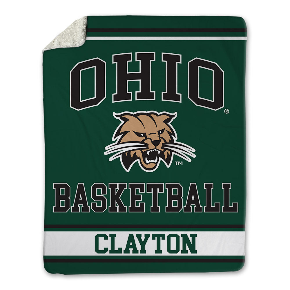 Ohio - NCAA Men's Basketball : AJ Clayton - Blanket-0