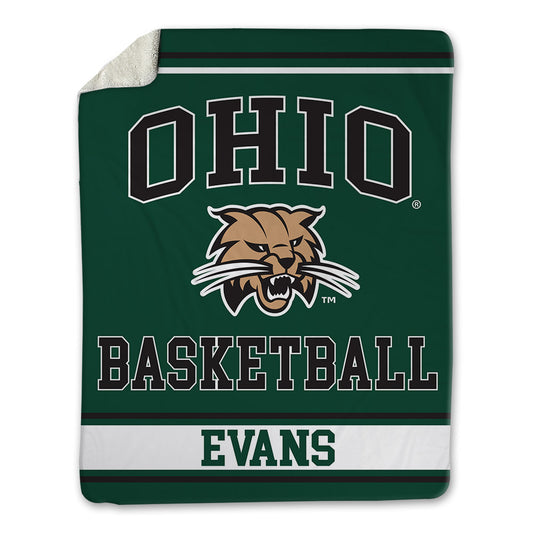 Ohio - NCAA Men's Basketball : Ayden Evans - Blanket-0