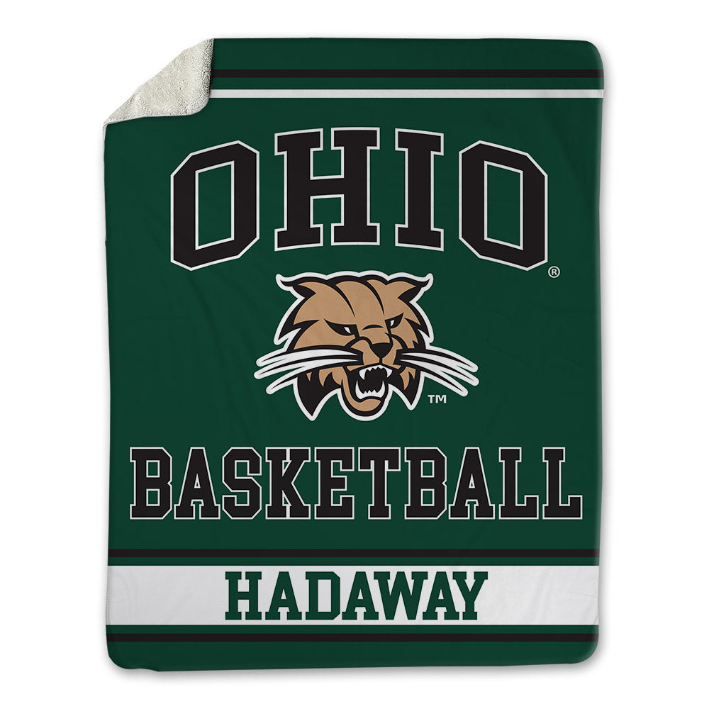 Ohio - NCAA Men's Basketball : Aidan Hadaway - Blanket-0