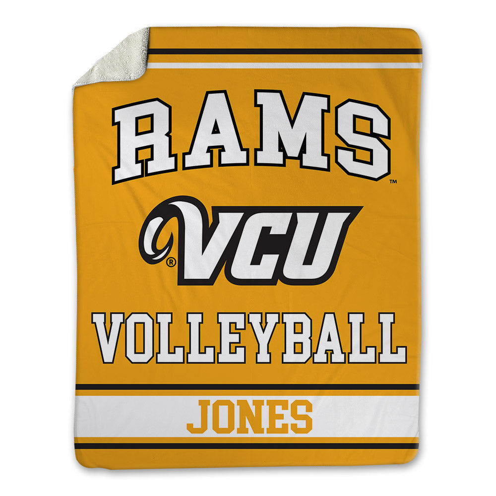 VCU - NCAA Women's Volleyball : Akire Jones - Blanket-0