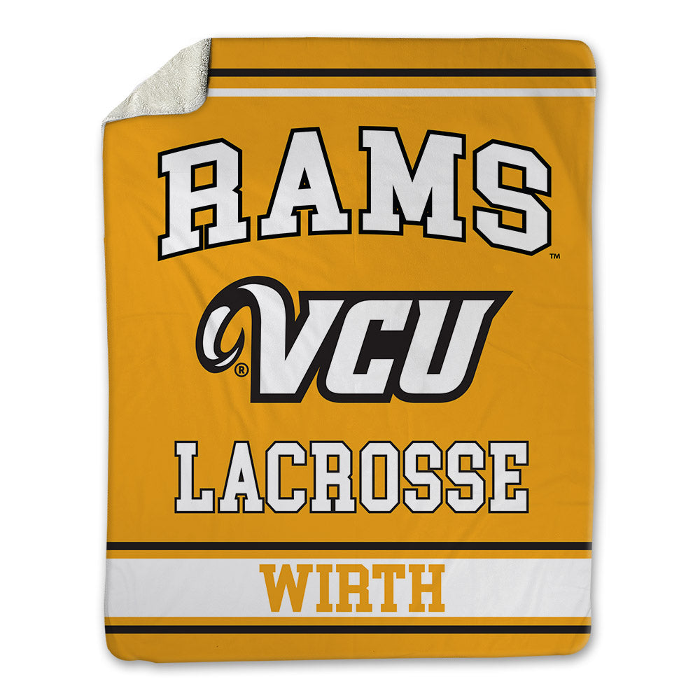 VCU - NCAA Women's Lacrosse : Natalie Wirth - Blanket-0