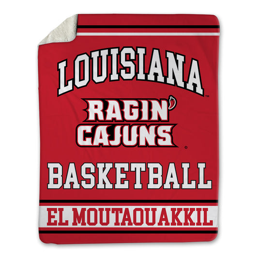 Louisiana - NCAA Men's Basketball : Mostapha El Moutaouakkil - Blanket-0