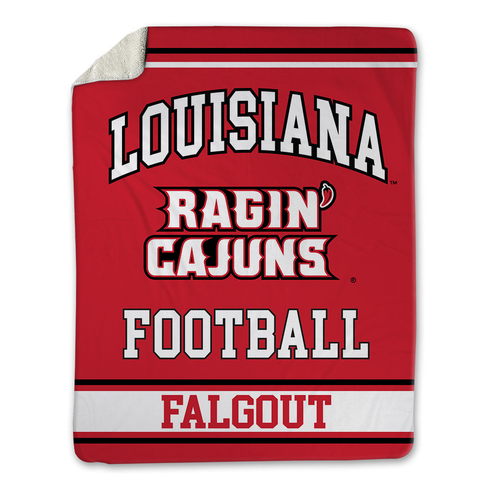 Louisiana - NCAA Football : Aiden Falgout - Blanket-0