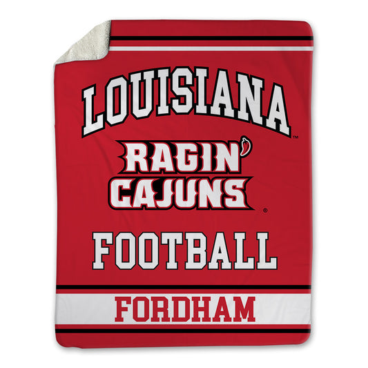 Louisiana - NCAA Football : Cooper Fordham - Blanket-0