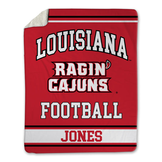 Louisiana - NCAA Football : Timahj Jones - Blanket-0