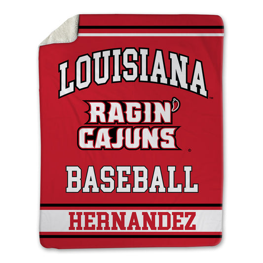 Louisiana - NCAA Baseball : Rigoberto Hernandez - Blanket-0