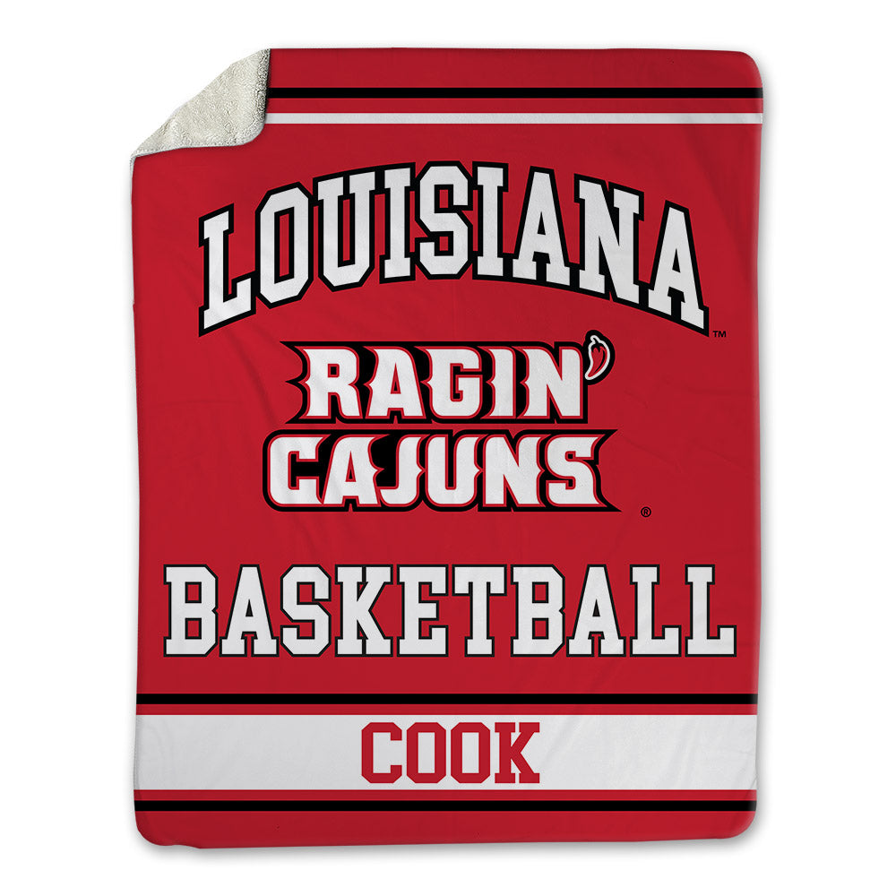 Louisiana - NCAA Men's Basketball : Zeke Cook - Blanket-0