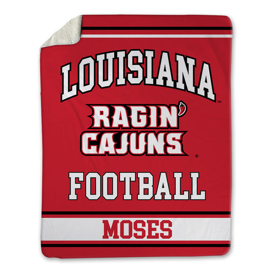 Louisiana - NCAA Football : Jeremiah Moses - Blanket-0