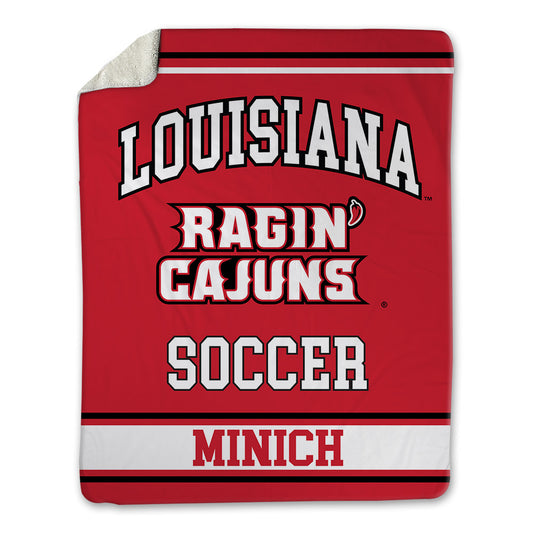 Louisiana - NCAA Women's Soccer : Laine Minich - Blanket-0