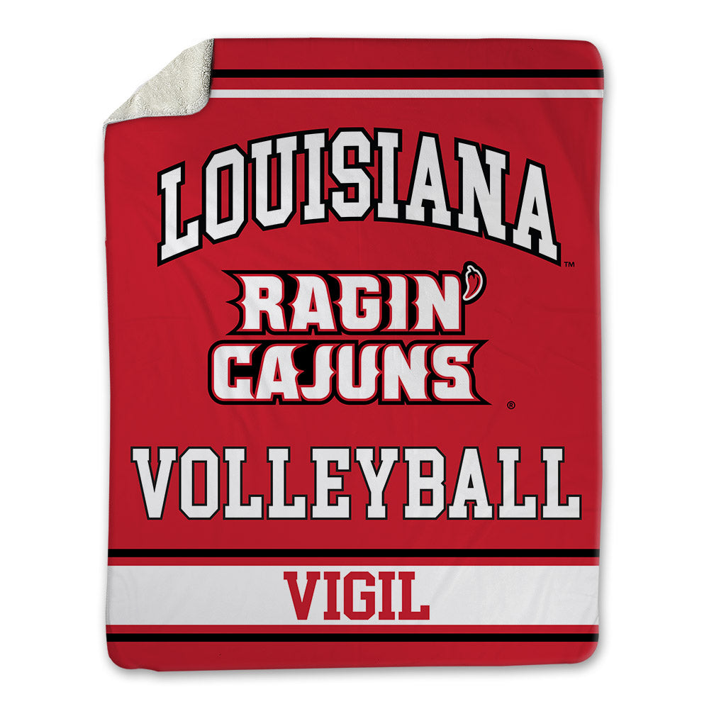 Louisiana - NCAA Women's Volleyball : Brooklyn Vigil - Blanket-0