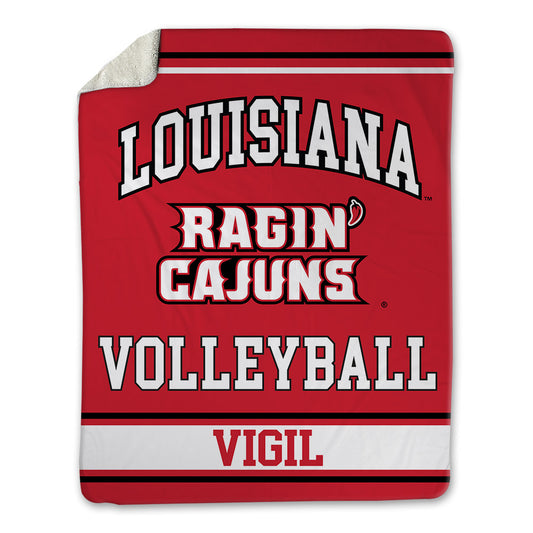 Louisiana - NCAA Women's Volleyball : Brooklyn Vigil - Blanket-0