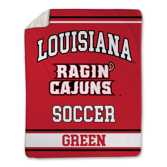 Louisiana - NCAA Women's Soccer : Kendal Green - Blanket-0