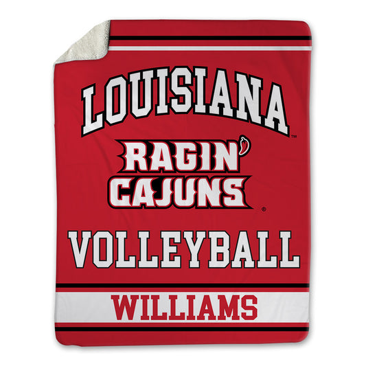 Louisiana - NCAA Women's Volleyball : Emily Williams - Blanket-0