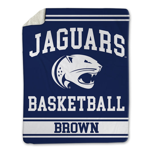 South Alabama - NCAA Men's Basketball : Judah Brown - Blanket-0