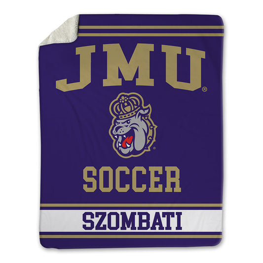 JMU - NCAA Women's Soccer : Kata Szombati - Blanket-0