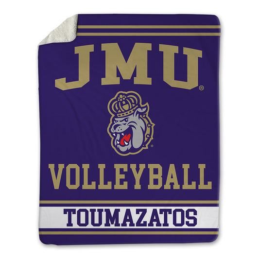 JMU - NCAA Women's Volleyball : Ana Toumazatos - Blanket-0