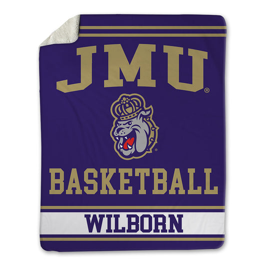 JMU - NCAA Men's Basketball : Eli Wilborn - Blanket-0