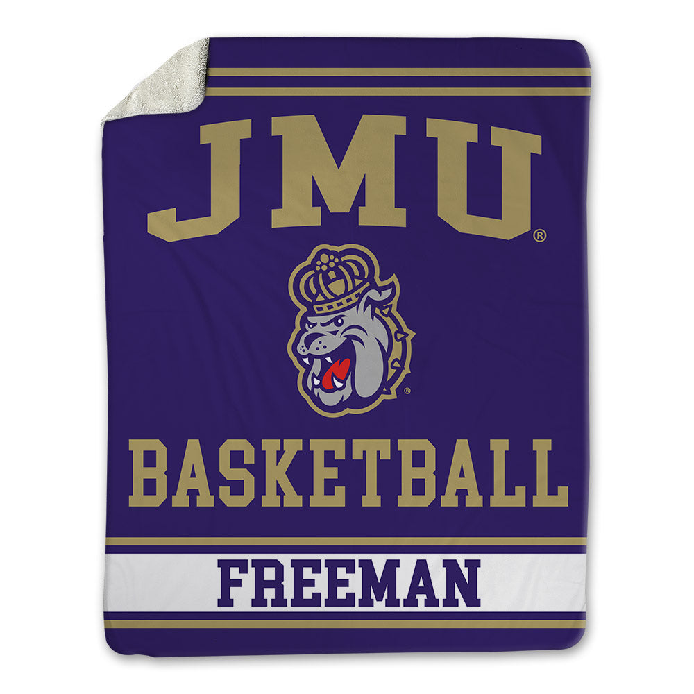 JMU - NCAA Men's Basketball : Mark Freeman - Blanket-0