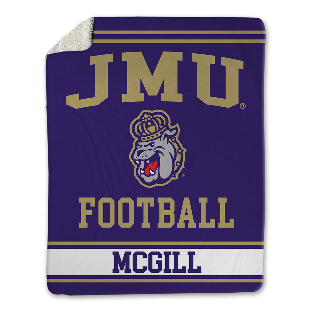 JMU - NCAA Football : TJ McGill - Blanket-0