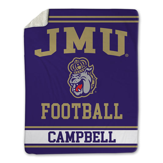 JMU - NCAA Football : JaKobe Campbell - Blanket-0