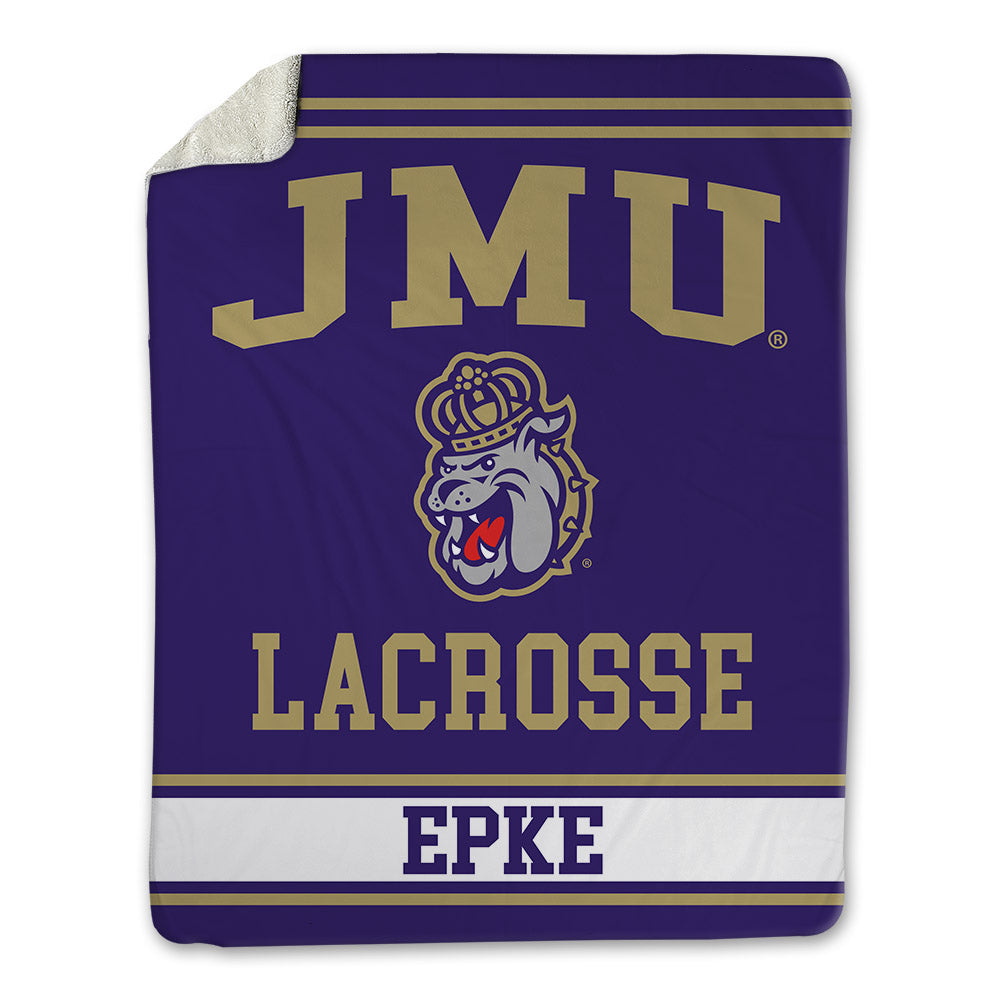 JMU - NCAA Women's Lacrosse : Maddie Epke - Blanket-0