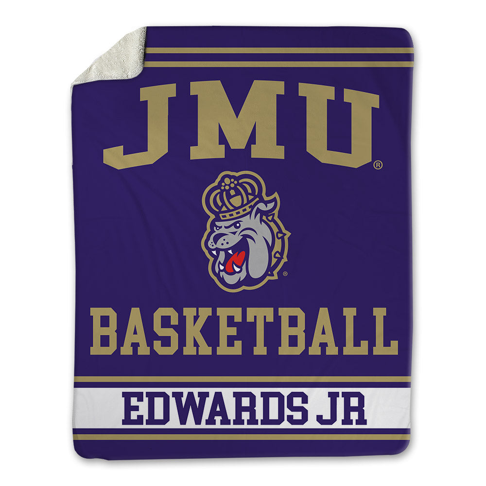 JMU - NCAA Men's Basketball : Terrence Edwards Jr - Blanket-0