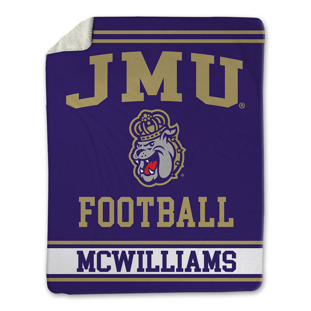 JMU - NCAA Football : Roddrey McWilliams - Blanket-0