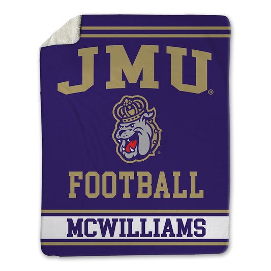 JMU - NCAA Football : Roddrey McWilliams - Blanket-0