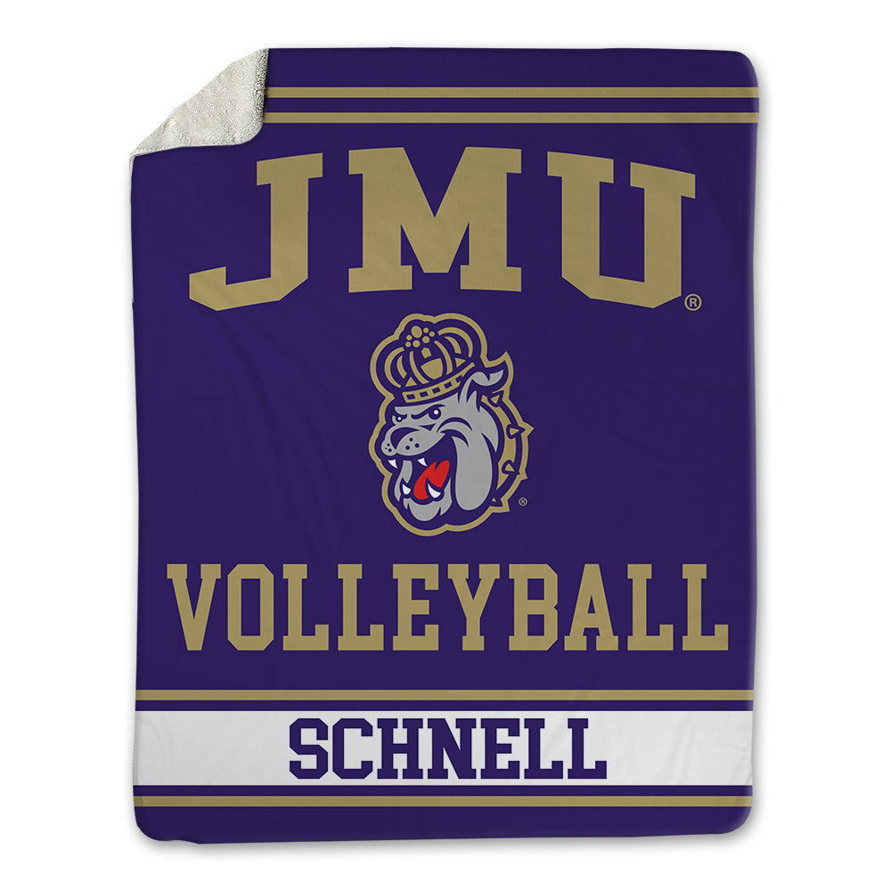 JMU - NCAA Women's Volleyball : Sarah Schnell - Blanket-0