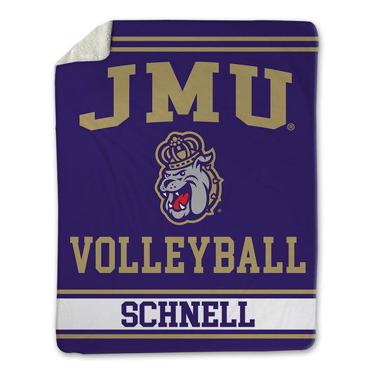 JMU - NCAA Women's Volleyball : Sarah Schnell - Blanket-0