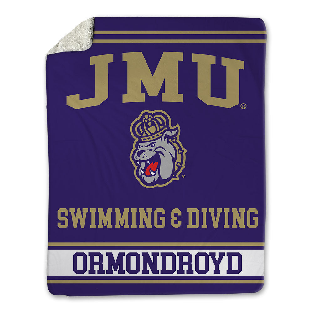 JMU - NCAA Women's Swimming & Diving : Tia Ormondroyd - Blanket-0