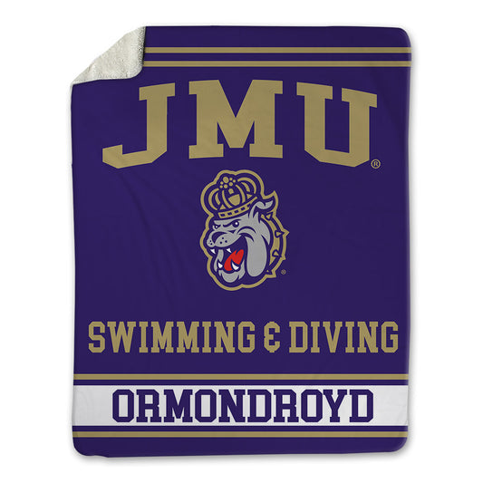 JMU - NCAA Women's Swimming & Diving : Tia Ormondroyd - Blanket-0