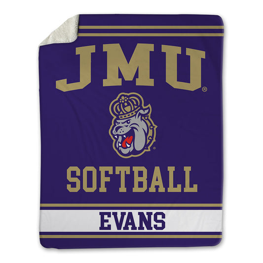 JMU - NCAA Softball : Emma Jo Evans - Blanket-0