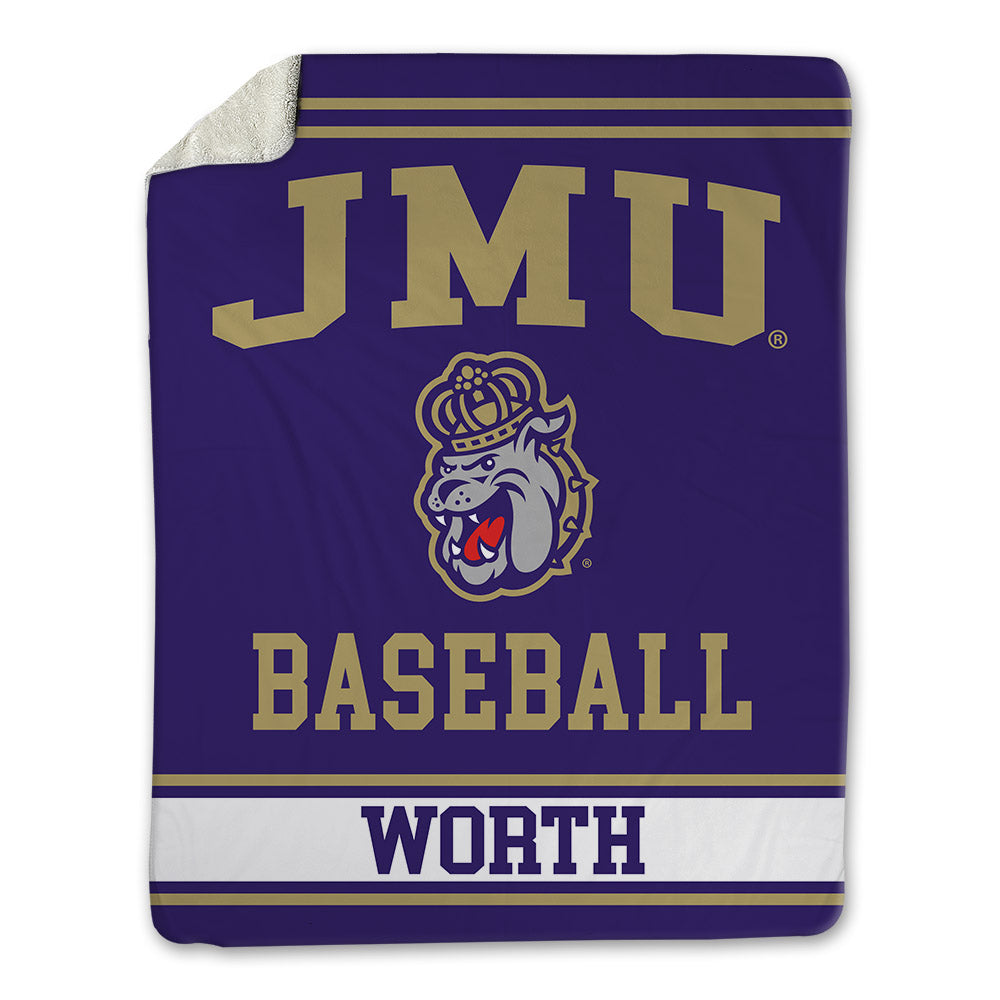 JMU - NCAA Baseball : Conner Worth - Blanket-0