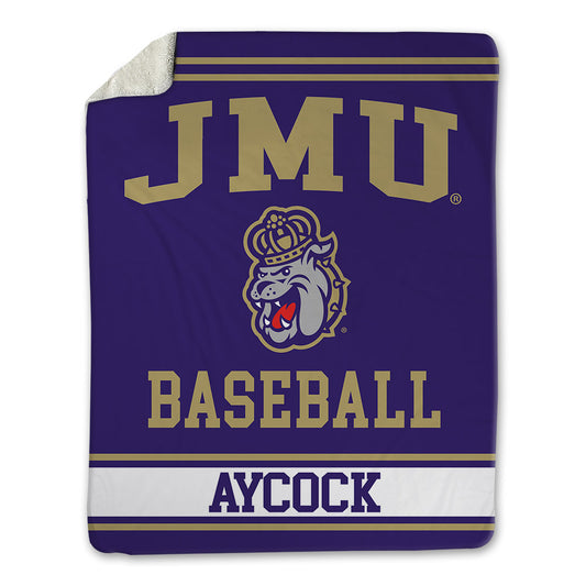 JMU - NCAA Baseball : Cameron Aycock - Blanket-0