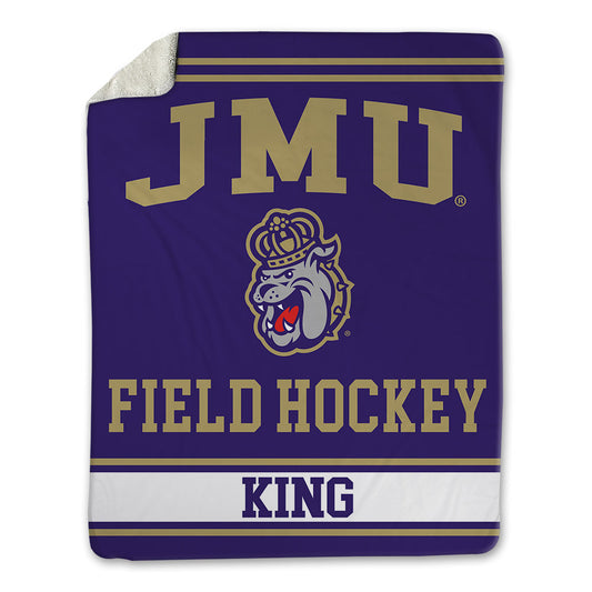 JMU - NCAA Women's Field Hockey : Kenzie King - Blanket-0