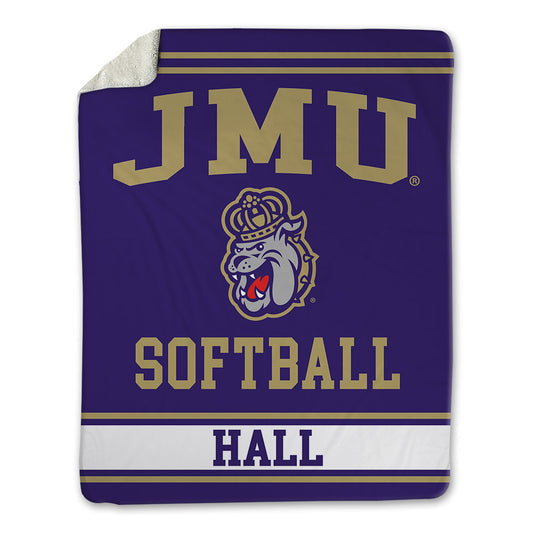 JMU - NCAA Softball : Jasmine Hall - Blanket-0