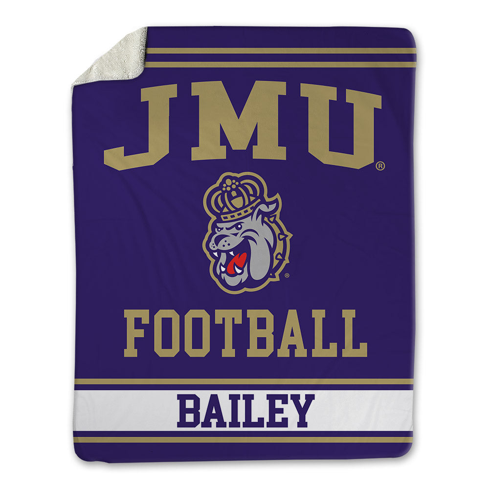 JMU - NCAA Football : Jacob Bailey - Blanket-0