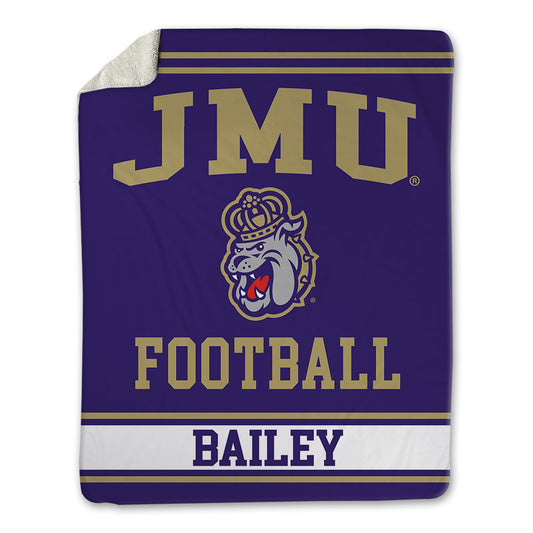 JMU - NCAA Football : Jacob Bailey - Blanket-0