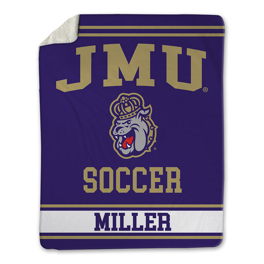 JMU - NCAA Men's Soccer : Tyler Miller - Blanket-0