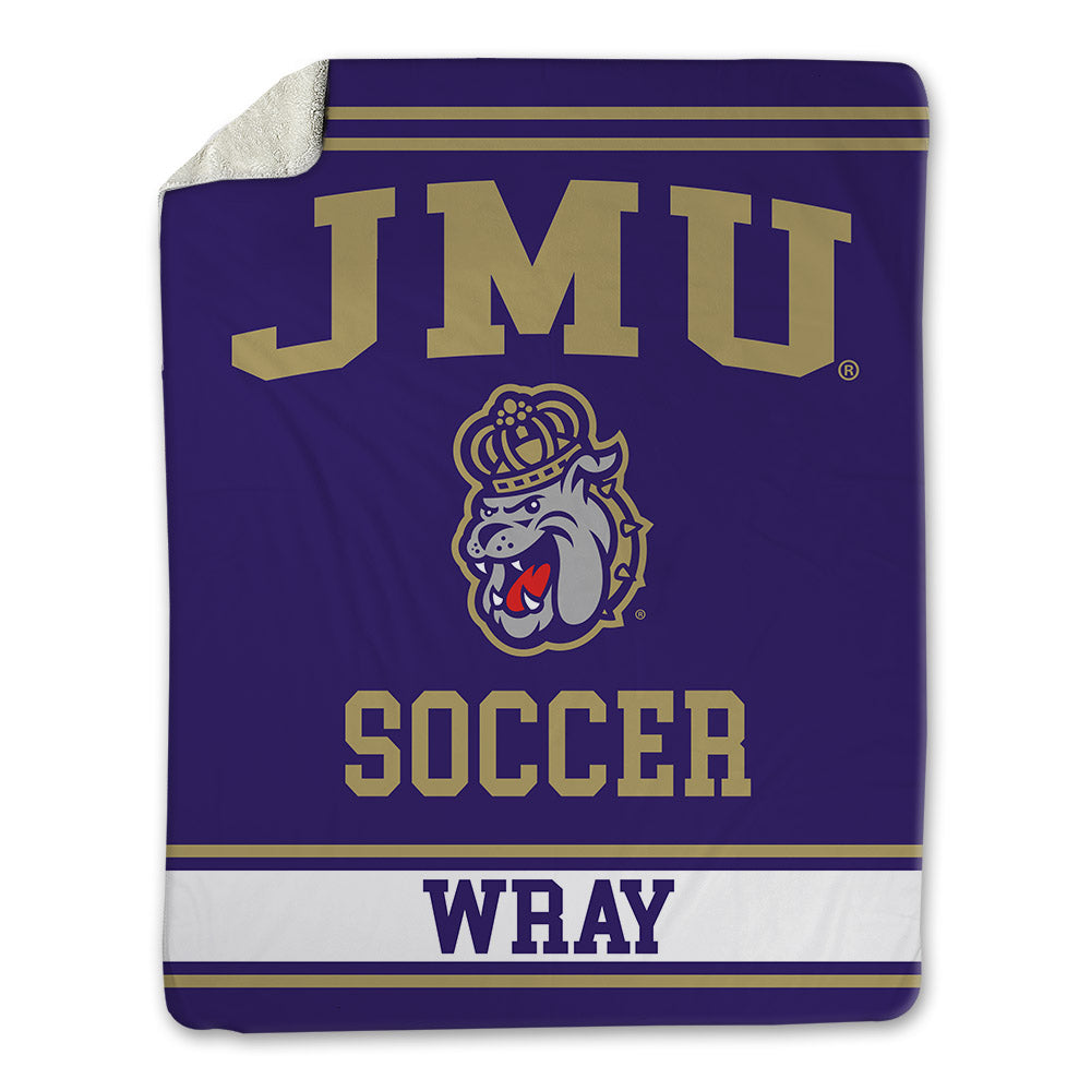 JMU - NCAA Men's Soccer : Milo Wray - Blanket-0