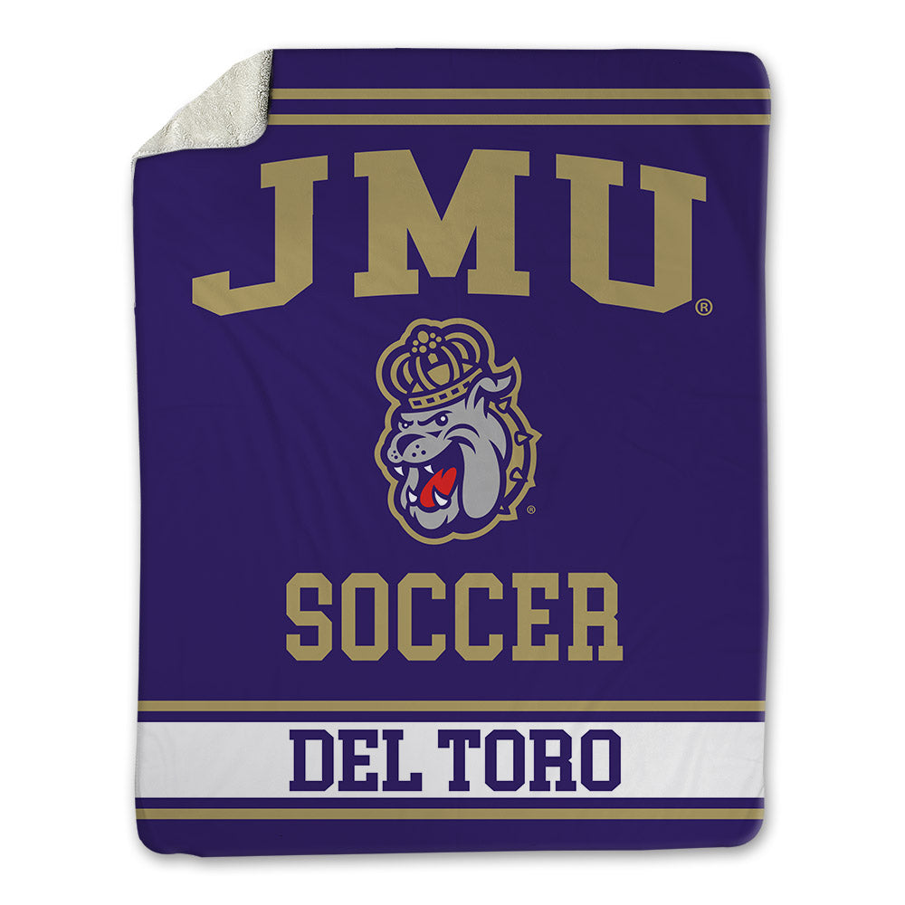 JMU - NCAA Women's Soccer : Olivia Del Toro - Blanket-0