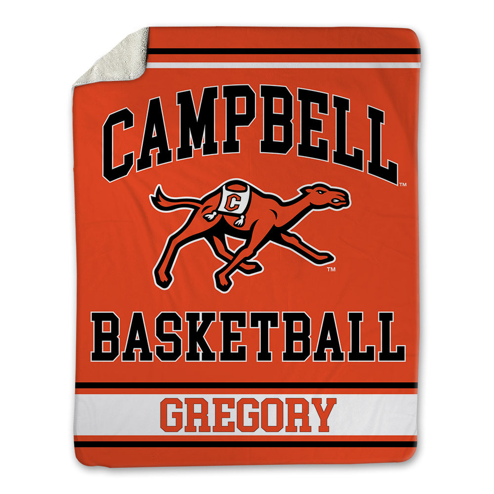 Campbell - NCAA Men's Basketball : Camren Gregory - Blanket-0