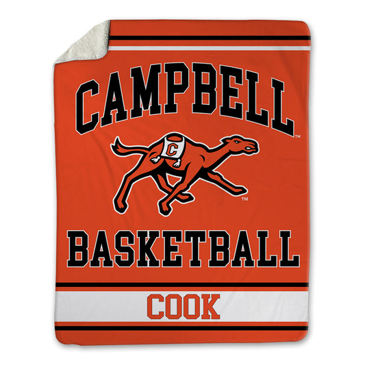 Campbell - NCAA Men's Basketball : Tasos Cook - Blanket-0