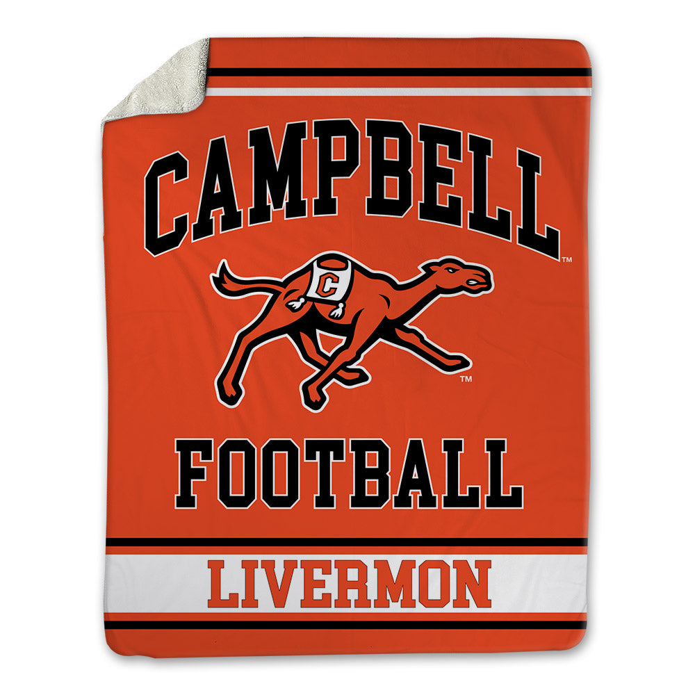 Campbell - NCAA Football : Logan Livermon - Blanket-0