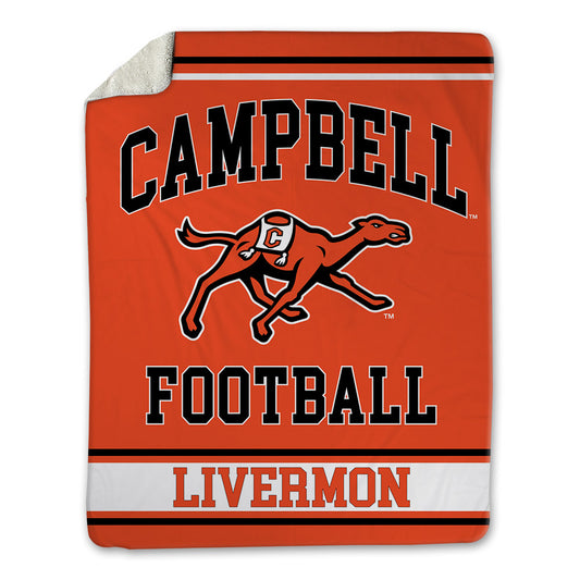 Campbell - NCAA Football : Logan Livermon - Blanket-0